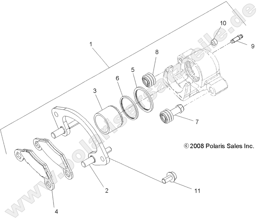 BRAKES, FRONT CALIPER