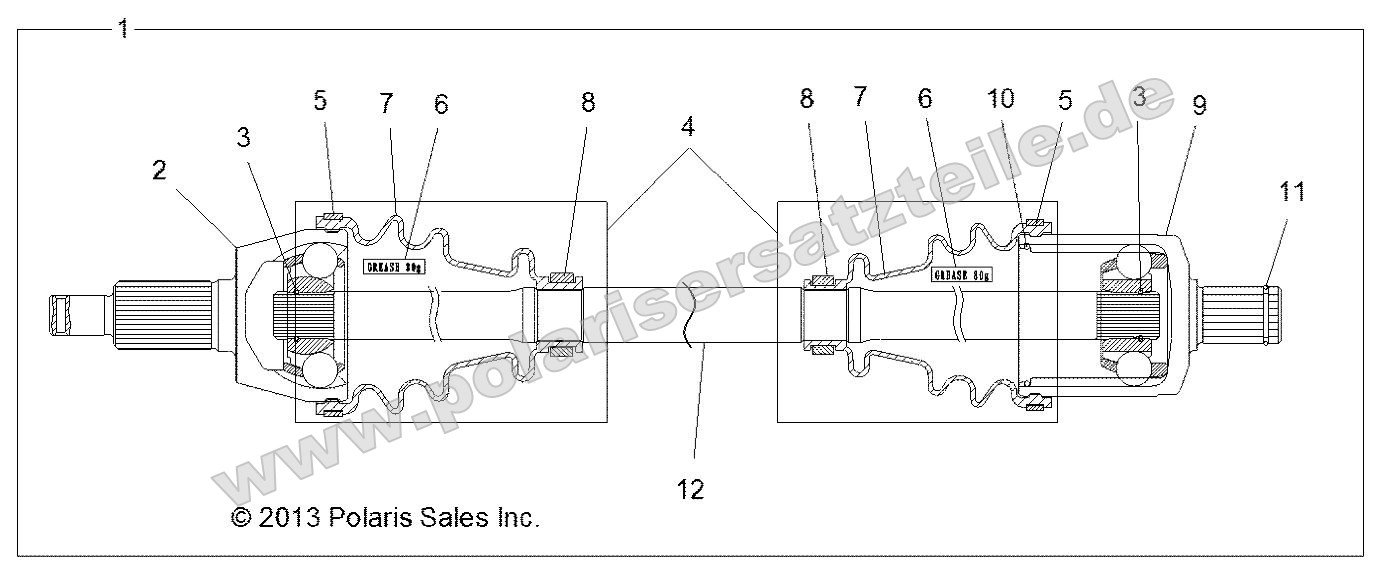 Drive Train, Front Half Shaft Drive Train, Front Half Shaft