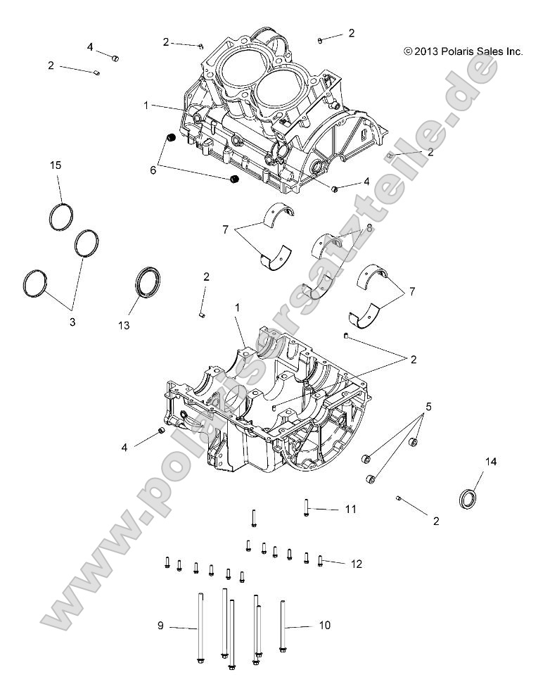 Engine, Crankcase Engine, Crankcase