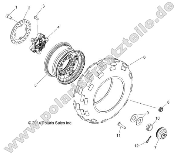 Wheels, Front (49RGRWHEELFRT15CREW)