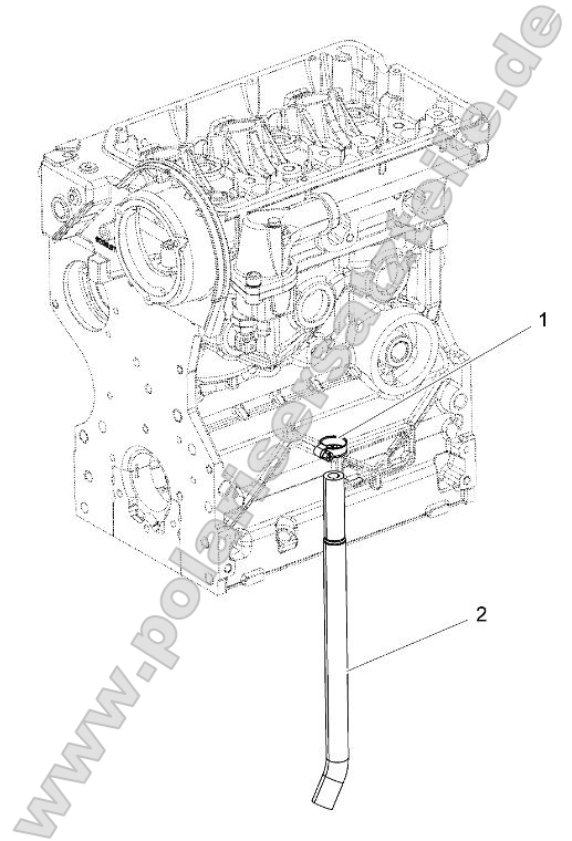 Engine, Water Blow By Hose