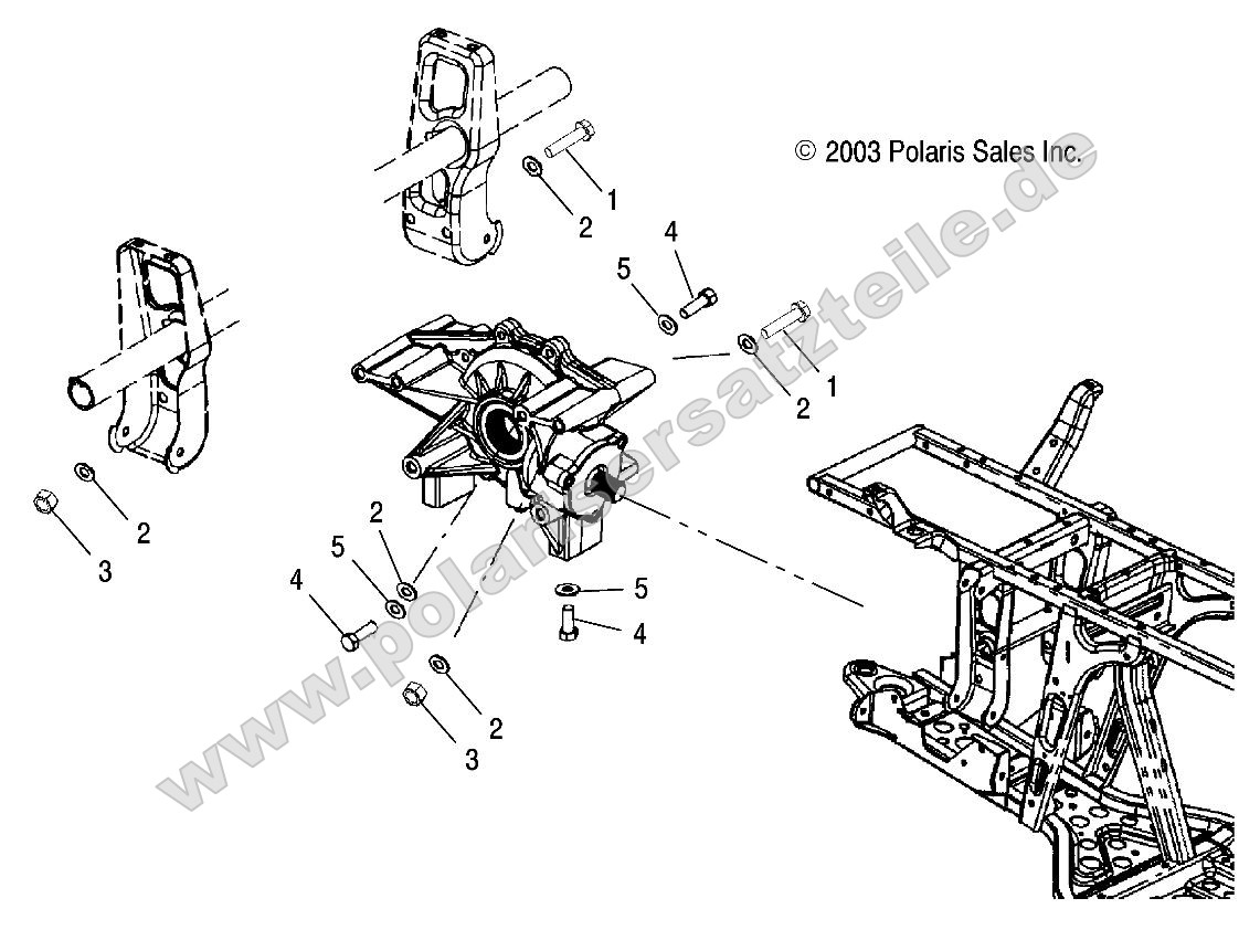 Rear Gearcase Mounting Rear Gearcase Mounting