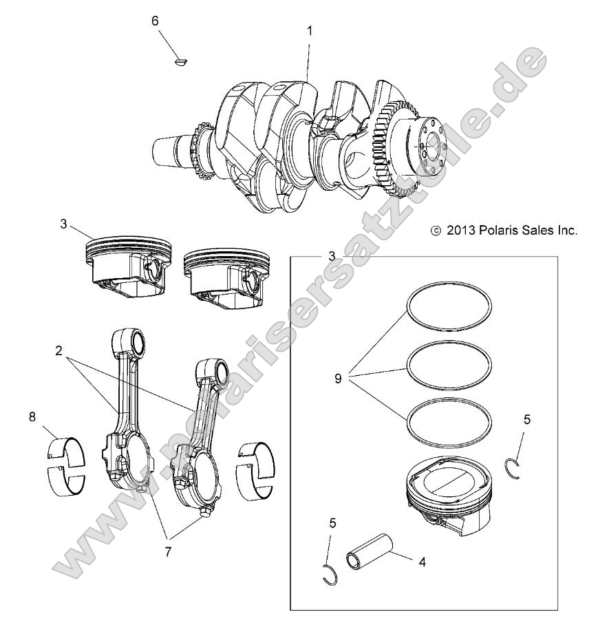 Engine, Crankshaft and Piston Engine, Crankshaft and Piston