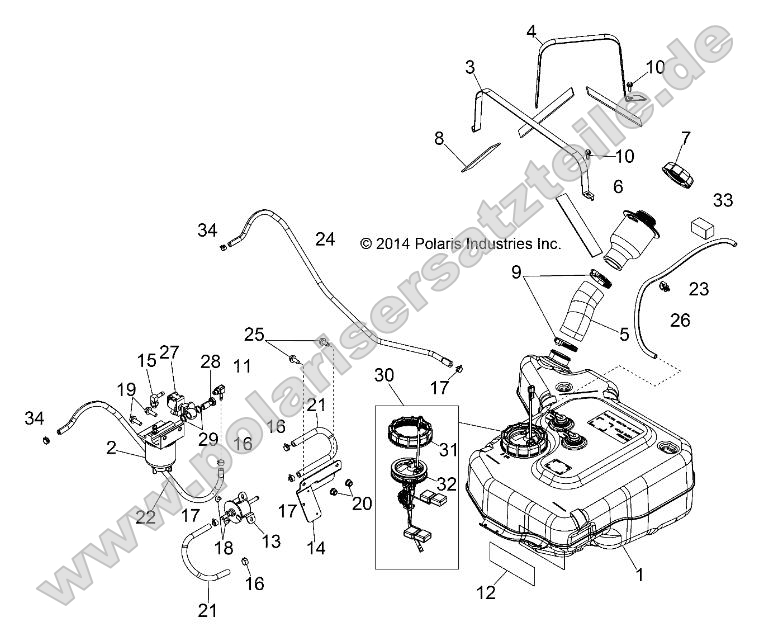 Body, Fuel Tank Asm. Body, Fuel Tank Asm.