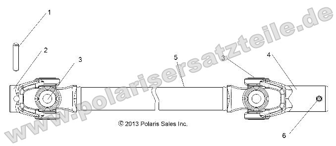 Drive Train, Front Prop Shaft Drive Train, Front Prop Shaft