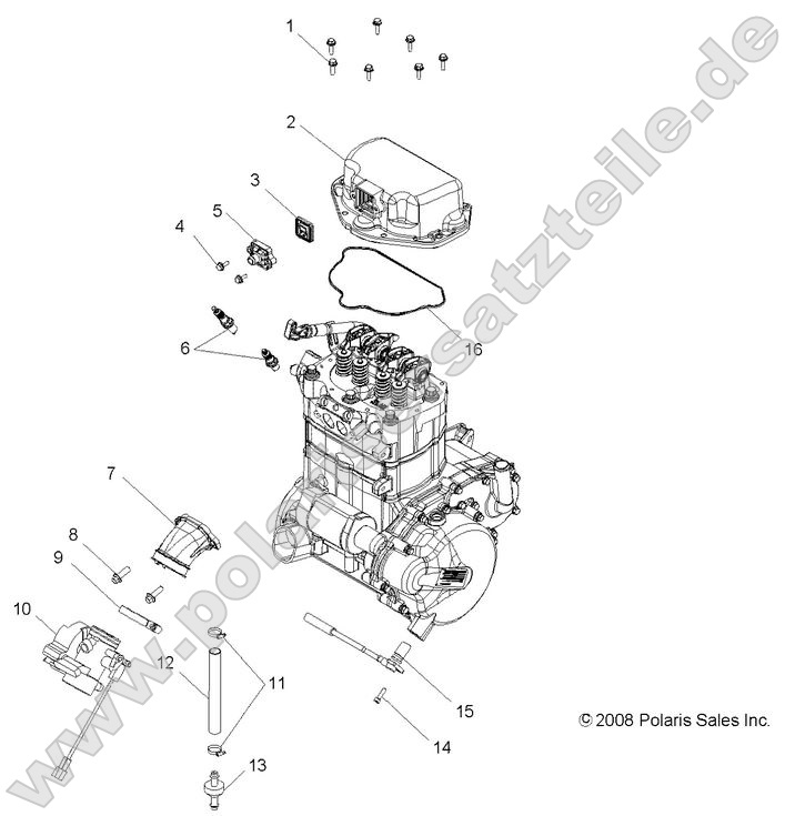 Engine, Throttle Body and Valve Cover