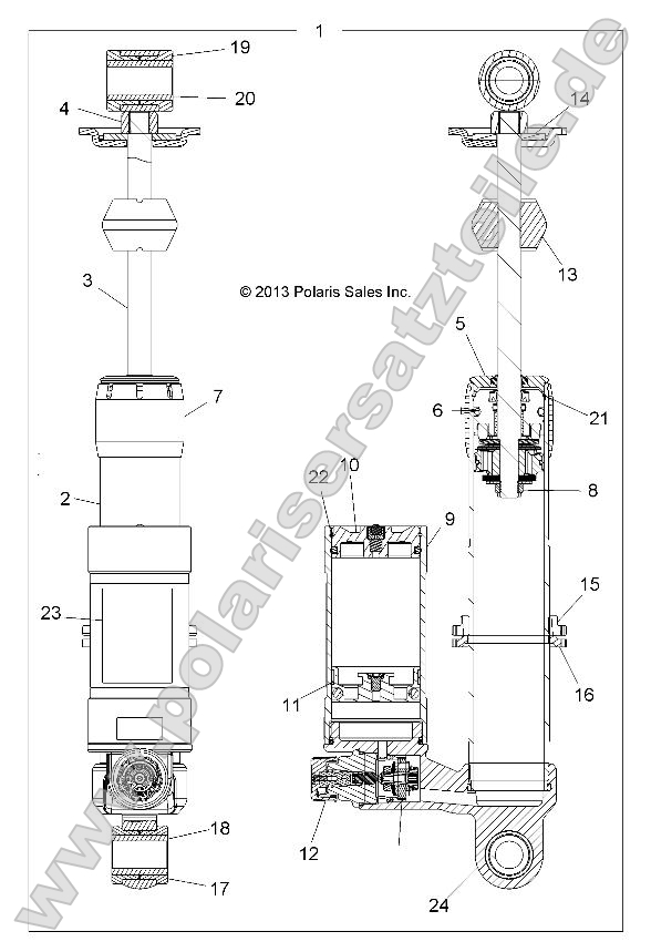Suspension, Shock, Front (49ATVSHOCKFRT7044135) Suspension, Shock, Front (49ATVSHOCKFRT7044135)