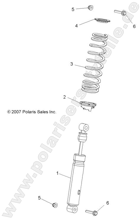 SUSPENSION, SHOCK, FRONT SUSPENSION, SHOCK, FRONT