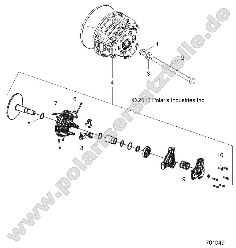 Drive Train, Primary Clutch Drive Train, Primary Clutch