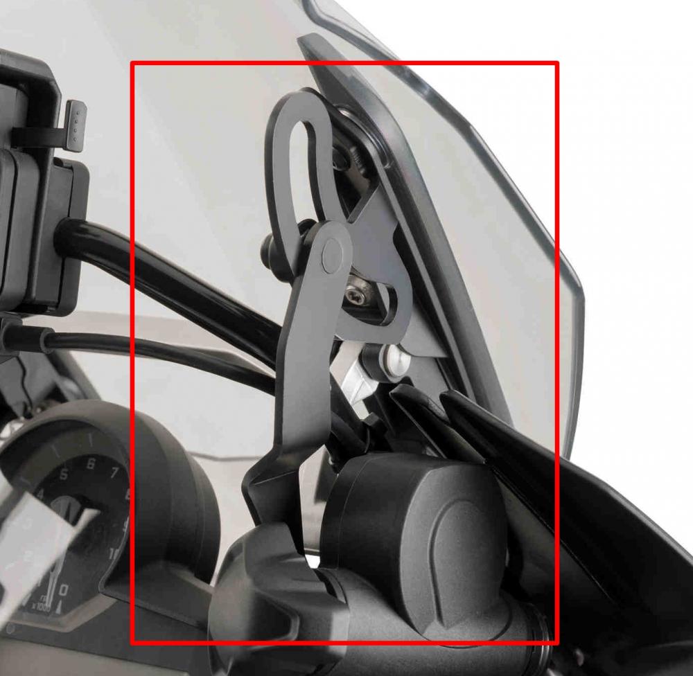 Puig Verstärkungsstütze für Touren Verkleidungsscheibe - BMW R1200 GS 2013-18 / R1250 GS 2018-22