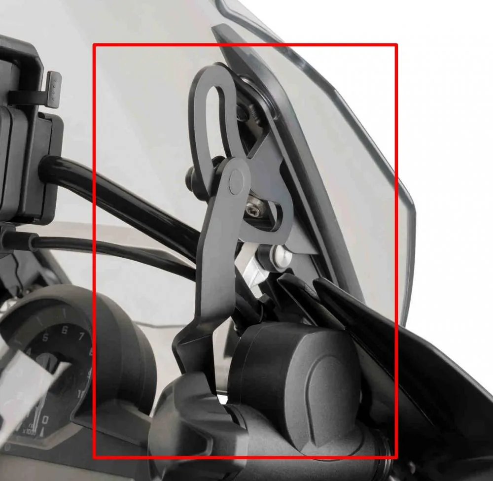 Puig_Verstaerkungsstuetze_fuer_Touren_Verkleidungsscheibe_7566N_2 Puig Verstärkungsstütze für Touren Verkleidungsscheibe - BMW R1200 GS 2013-18 / R1250 GS 2018-22
