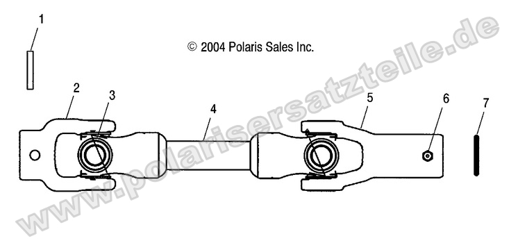 REAR PROP SHAFT 6X6 REAR PROP SHAFT 6X6