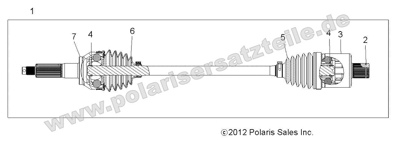 Drive Train, Rear Drive Shaft