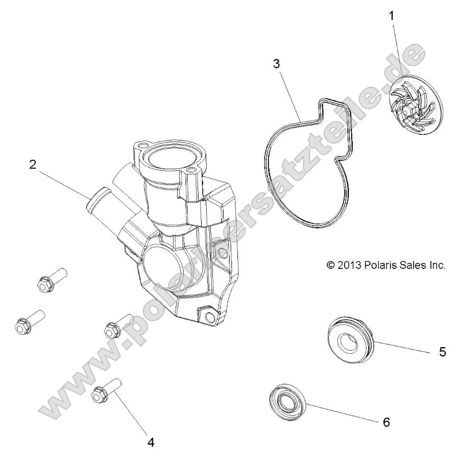 Engine, Waterpump Impeller and Cover Engine, Waterpump Impeller and Cover
