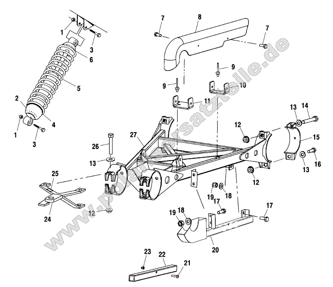 Swing Arm Weldment (Rear) Swing Arm Weldment (Rear)