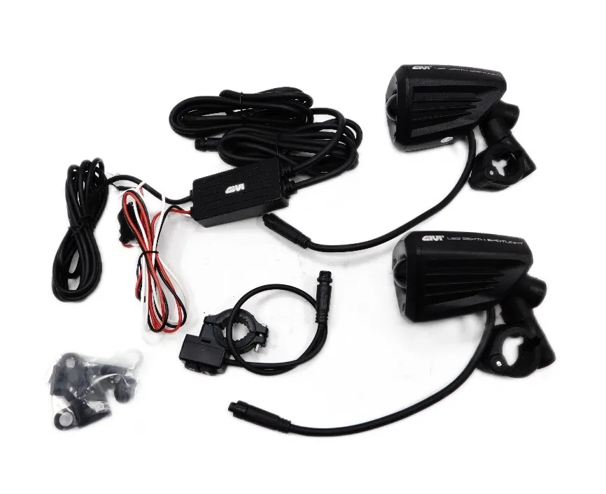 Givi LED Zusatzscheinwerfer mit Aluminiumgehäuse - D 21-25 mm - S312