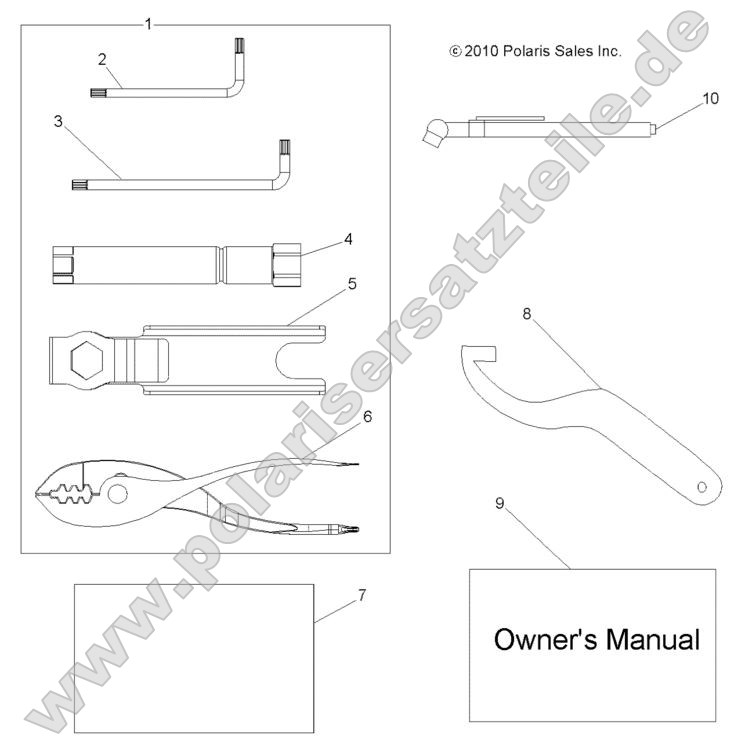 References, Tool Kit and Owners Manuals