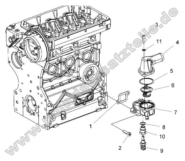 Engine, Thermostat Asm. Engine, Thermostat Asm.