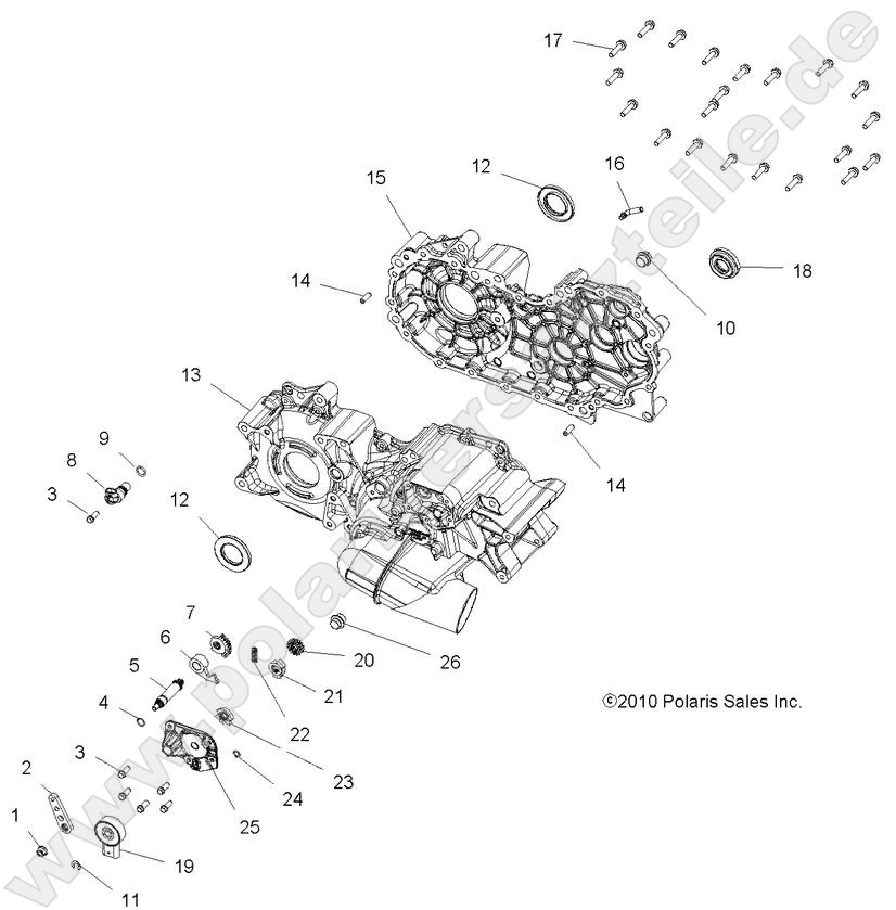 DRIVE TRAIN, MAIN GEARCASE