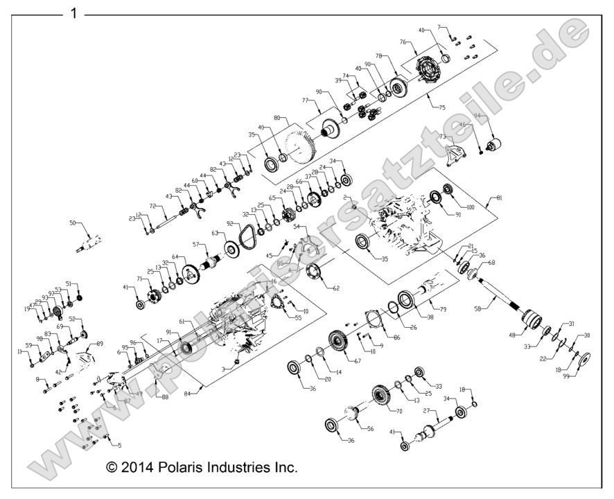 Drive Train, Main Gearcase (49RGRGEARCASE1333284) Drive Train, Main Gearcase (49RGRGEARCASE1333284)