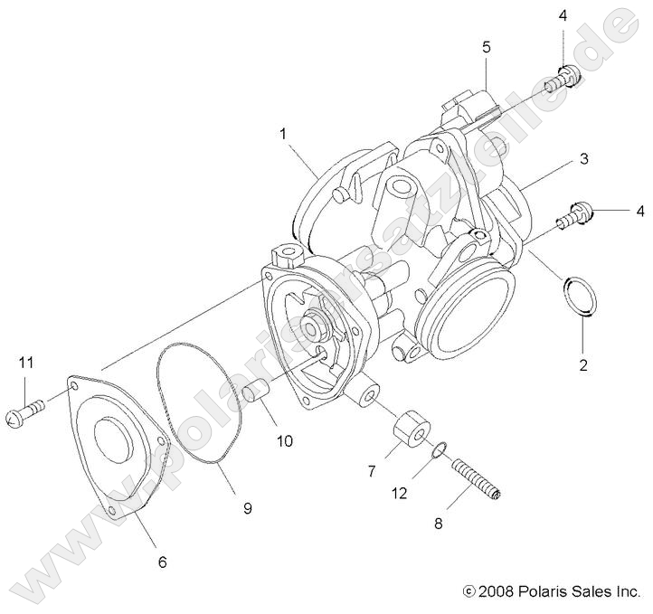 ENGINE, THROTTLE BODY ENGINE, THROTTLE BODY