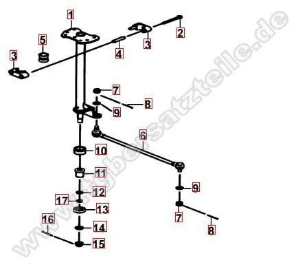Lenksäule-Spurstange
