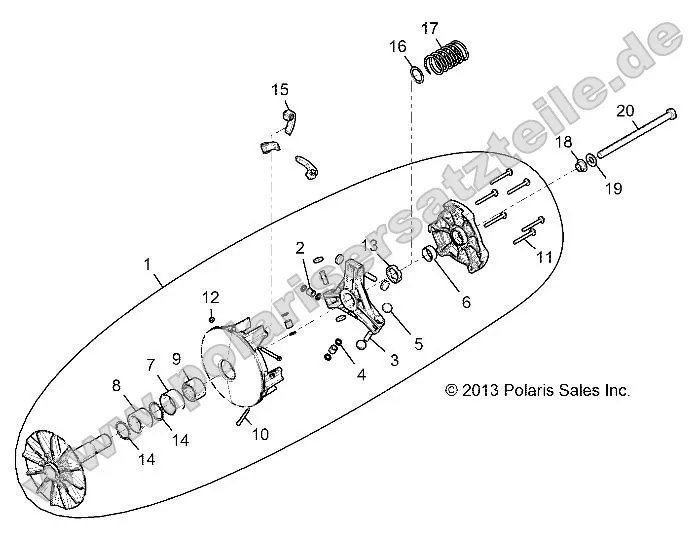 Drive Train, Primary Clutch Drive Train, Primary Clutch