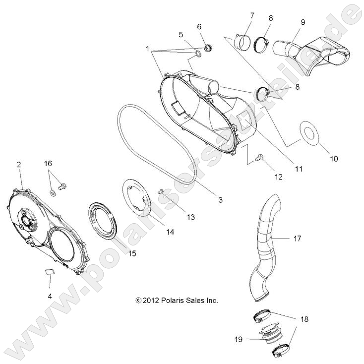 BODY, CLUTCH COVER and DUCTING BODY, CLUTCH COVER and DUCTING