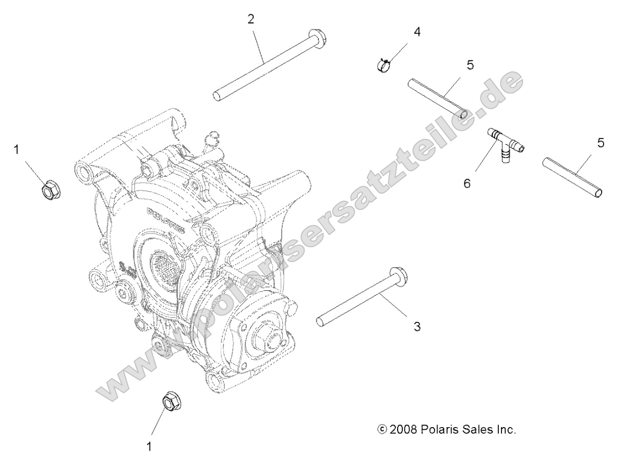 Drive Train, Gearcase Mounting, Rear Drive Train, Gearcase Mounting, Rear