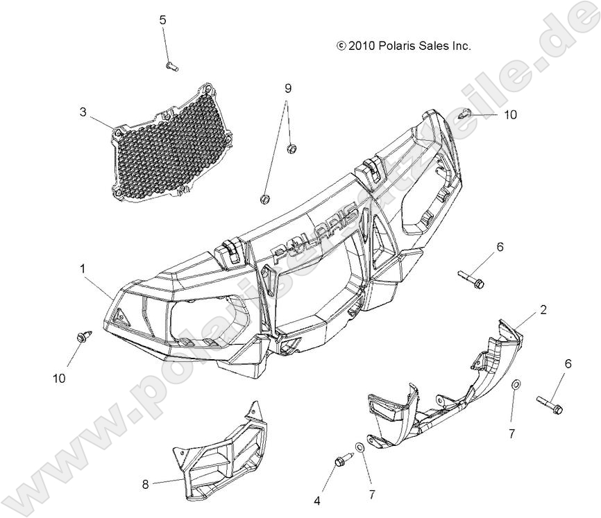 BODY, FRONT BUMPER and MOUNTING