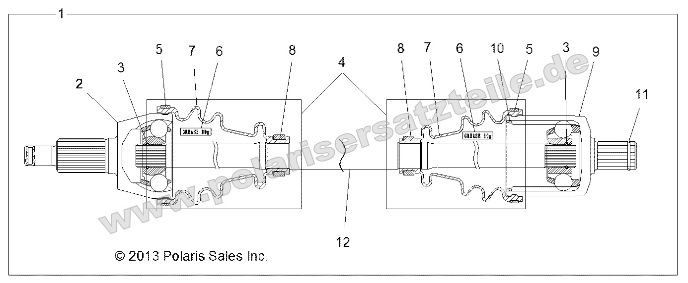 Drive Train, Front Half Shaft Drive Train, Front Half Shaft