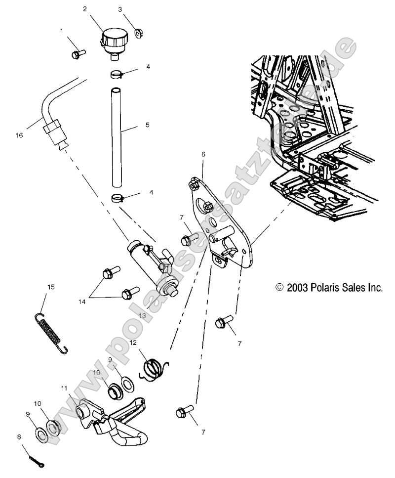 Rear Master Cylinder/Foot Pedal