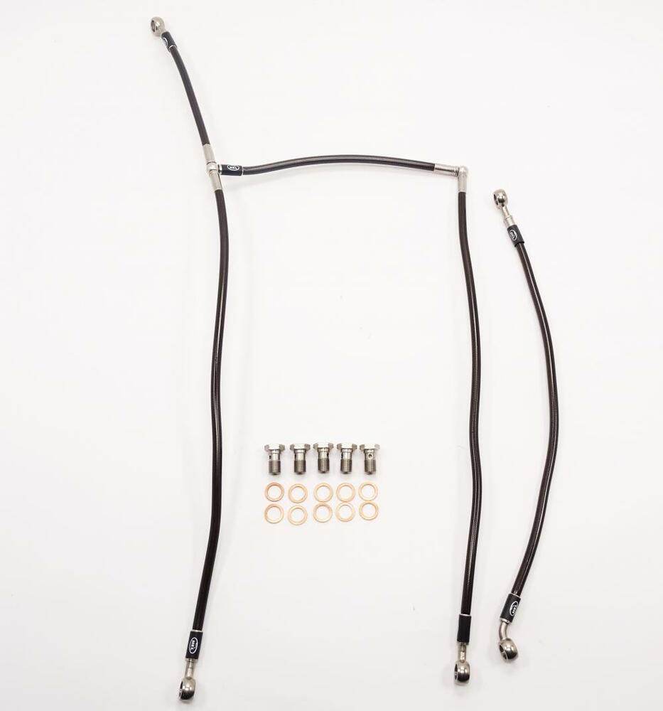 HEL Racing Stahlflex Bremsleitung Set Carbon - ohne ABS - Yamaha YZF R7 2022-