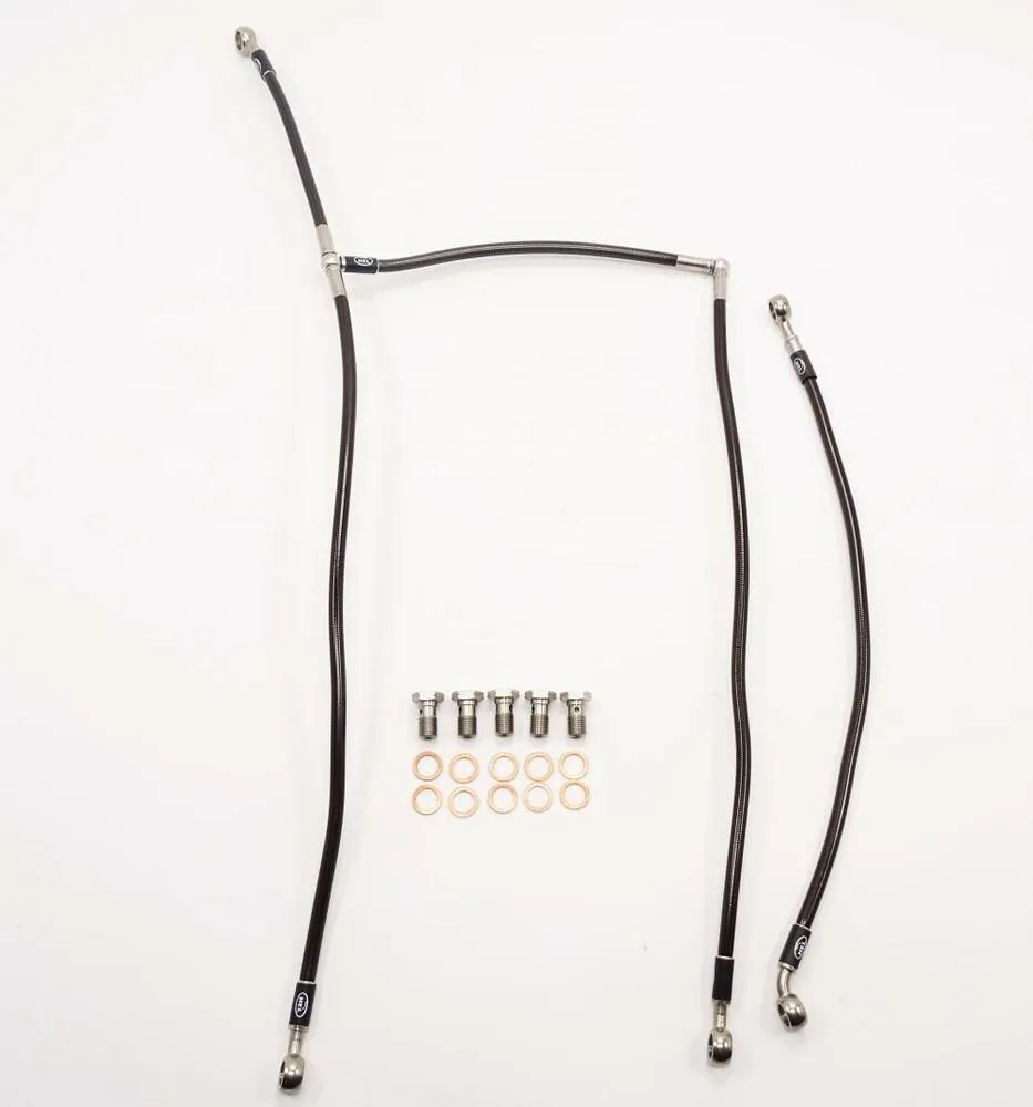 HEL Racing Stahlflex Bremsleitung Set Carbon - ohne ABS - Yamaha YZF R7 2022-