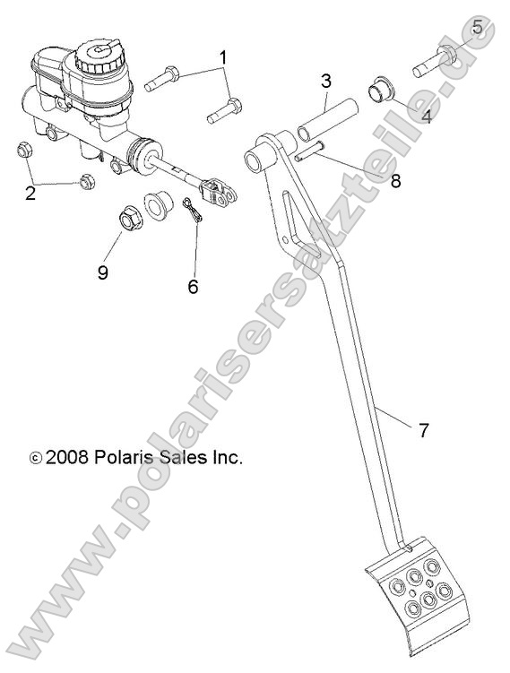 Brakes, Pedal and Master Cylinder Mounting