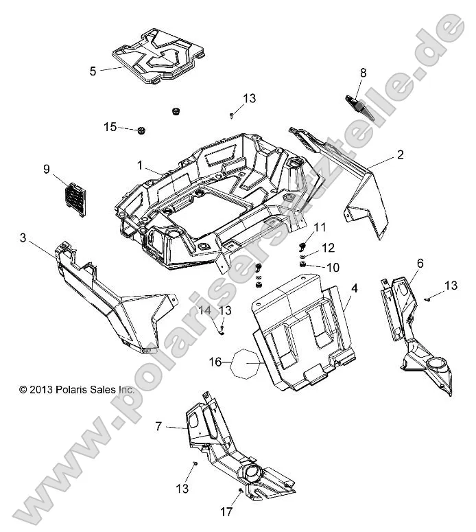 Body, Rear Rack and Fenders Body, Rear Rack and Fenders