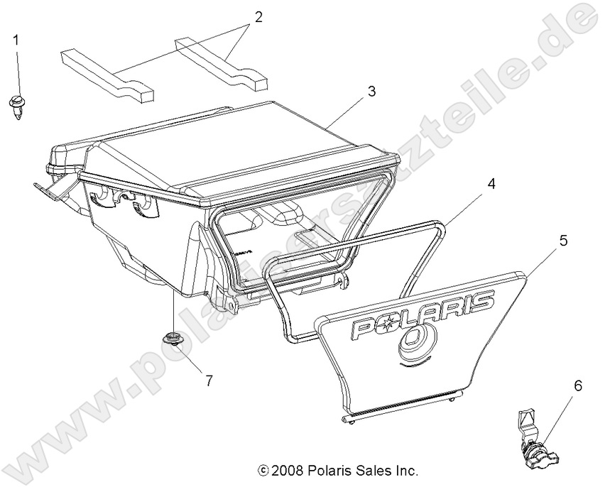 BODY, REAR STORAGE BOX BODY, REAR STORAGE BOX