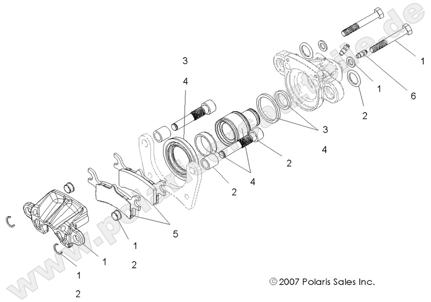BRAKES, REAR CALIPER BRAKES, REAR CALIPER