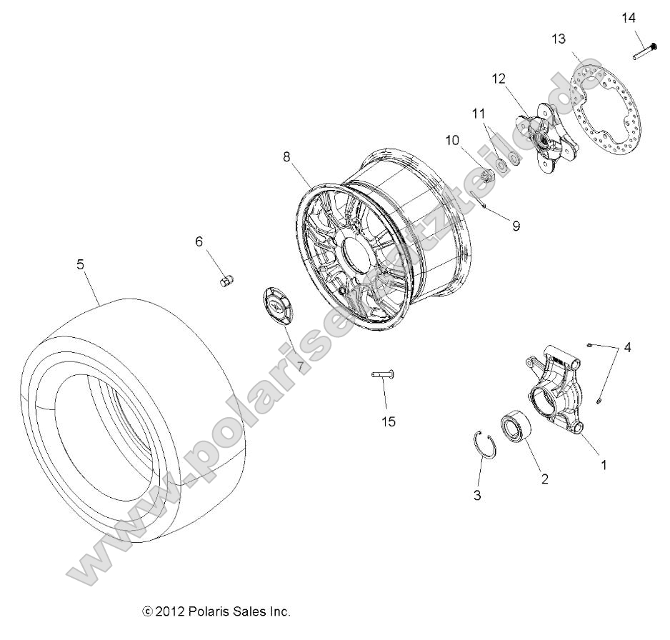 Wheels, Rear and Hub (49ATVWHEELREAR13850SCRAM) Wheels, Rear and Hub (49ATVWHEELREAR13850SCRAM)