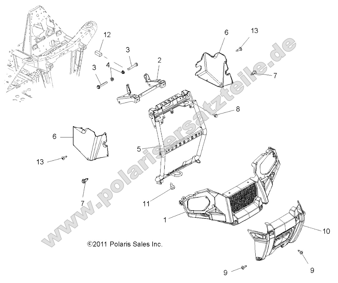 Body, Front Bumper and Mounting Body, Front Bumper and Mounting