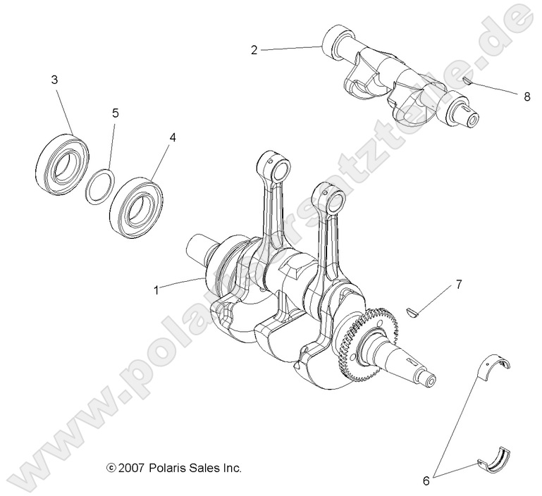 ENGINE, CRANKSHAFT and BALANCE SHAFT