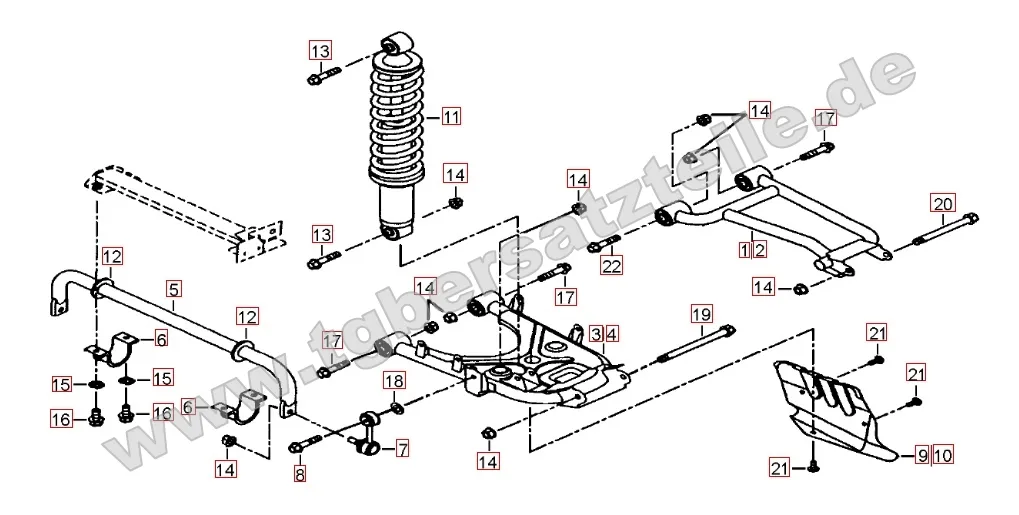 Federbein hinten Federbein hinten