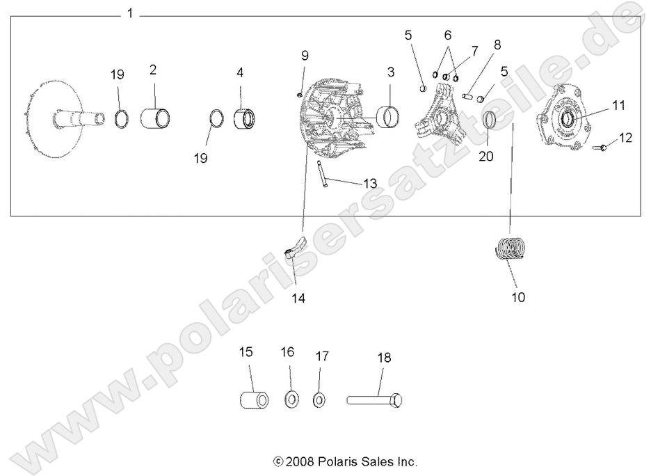 DRIVE TRAIN, PRIMARY CLUTCH