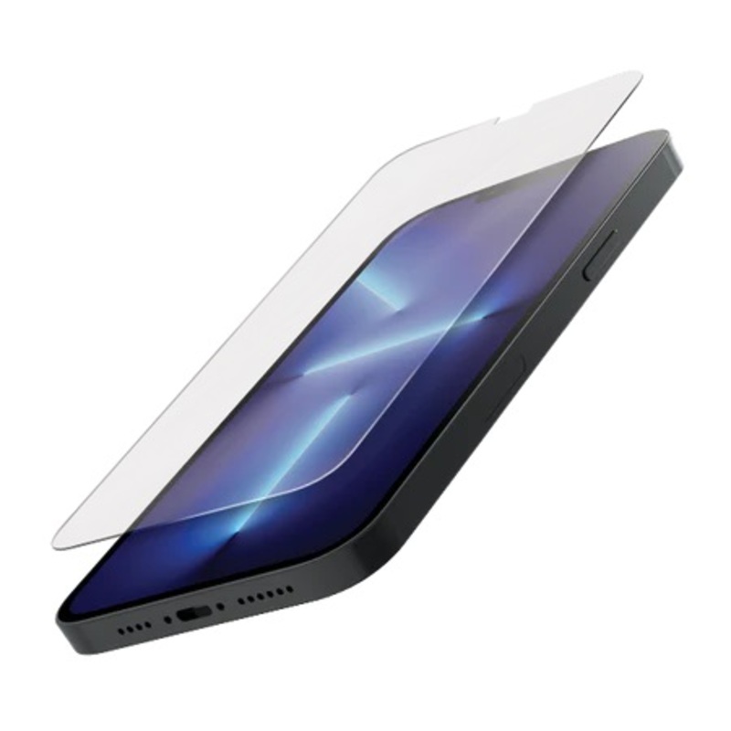 Quad Lock Displayschutzfolie aus gehärtetem Glas für iPhone 13 Pro Max