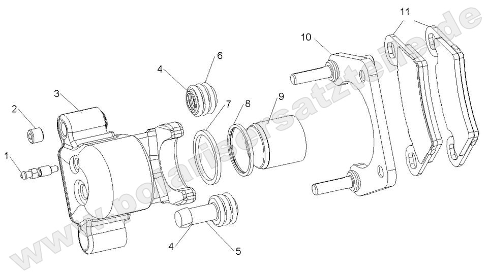 BRAKES, REAR CALIPER