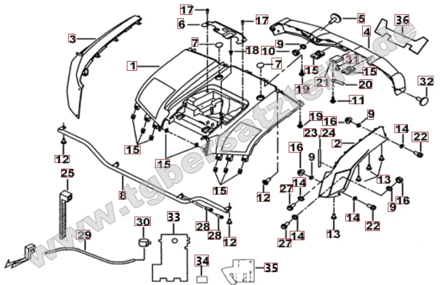 Heckverkleidung Heckverkleidung