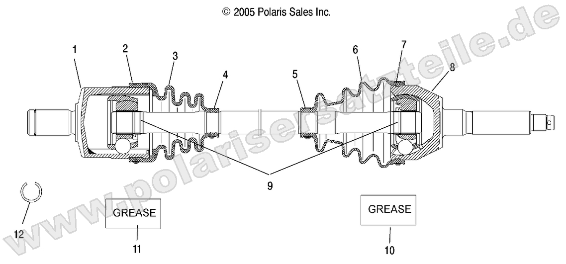 DRIVE SHAFT, FRONT DRIVE SHAFT, FRONT