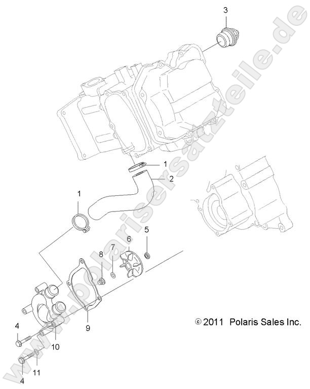ENGINE, WATER PUMP ENGINE, WATER PUMP
