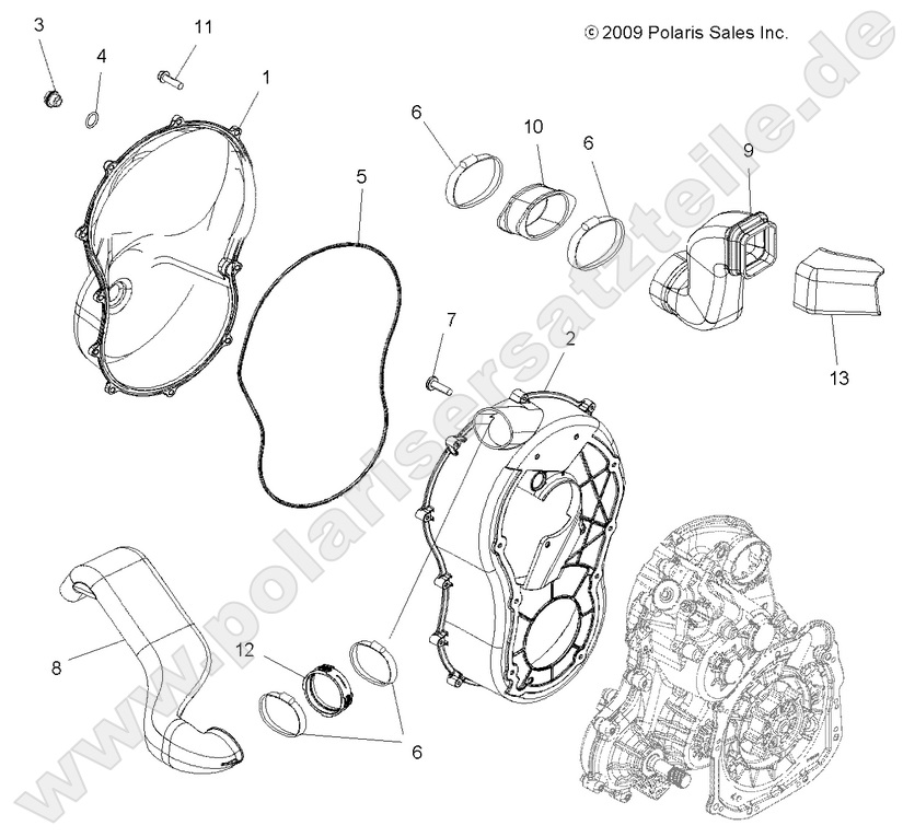 BODY, CLUTCH COVER BODY, CLUTCH COVER