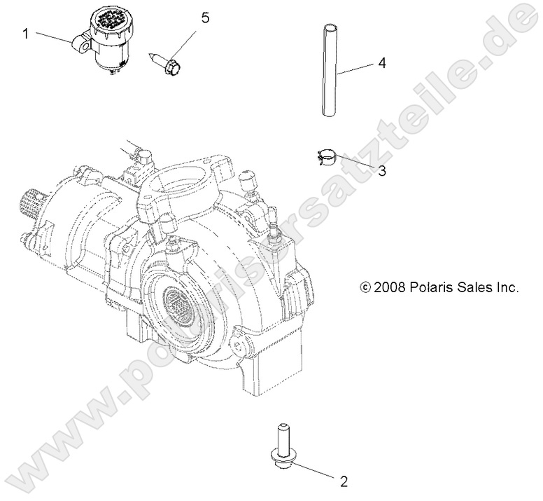 DRIVE TRAIN, GEARCASE MOUNTING, FRONT